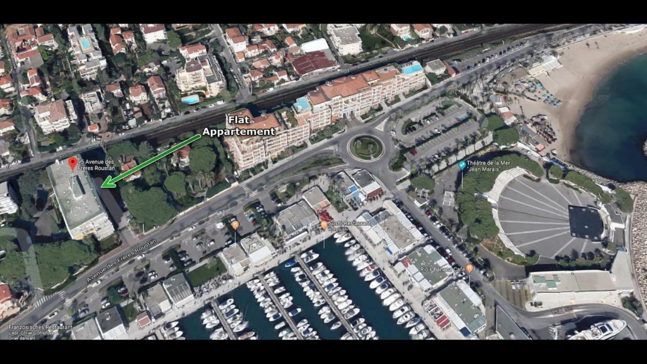 Grand Studio Neuf Face Port Et Plage, Parking Prive Golfe-Juan Exterior photo